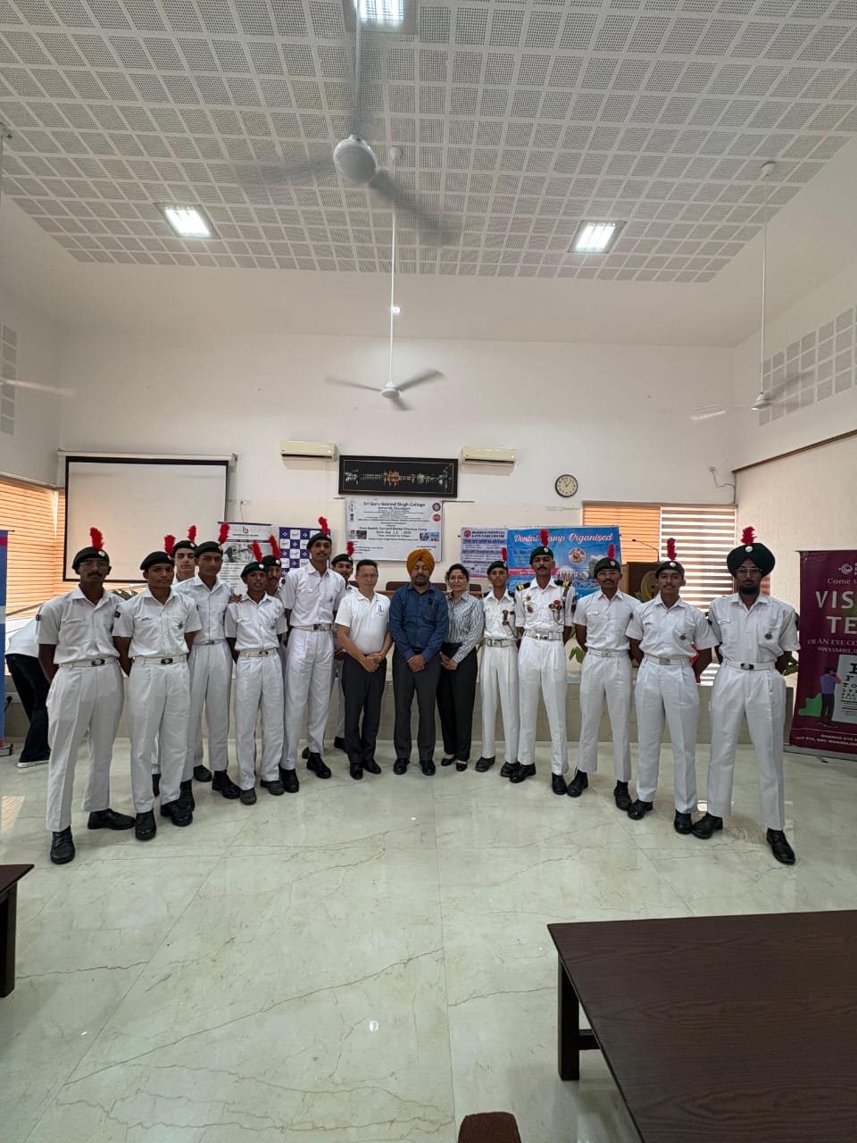 Free Health, Eye and Dental Check-up Camp organised by NSS Unit and NCC Naval Wing